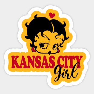 KANSAS CITY MISSOURI GIRL - Betty Boop Sticker